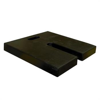 HWBWG181830 - Rubber Base Weight (2.0), 18"x18", 30 lbs.,Black