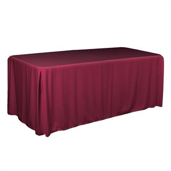 TCSP6FXX - 6', Full, Pleated, 30"H, Satin Table Throw