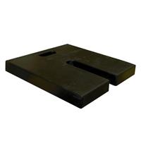 HWBWG181830 - Rubber Base Weight (2.0), 18"x18", 30 lbs.,Black