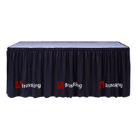 30"H MultiVision™ Skirting Twill Shirred 1 Color Silk Screen ($/Ft-w/Omni™ II Clips)